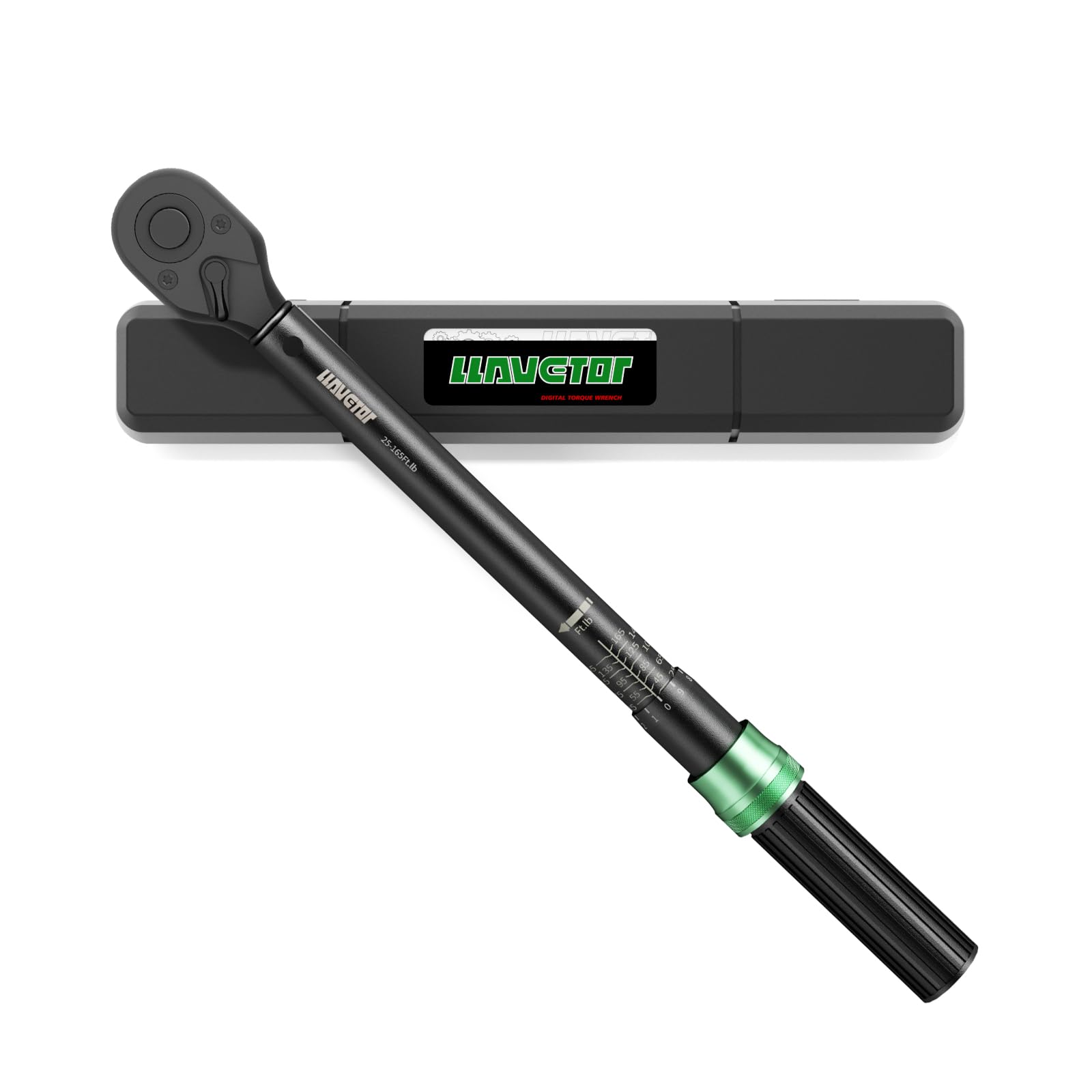 LLAVETOR 1/2-Inch Drive Click Torque Wrench, 25-165Ft.lb(20-220N.m